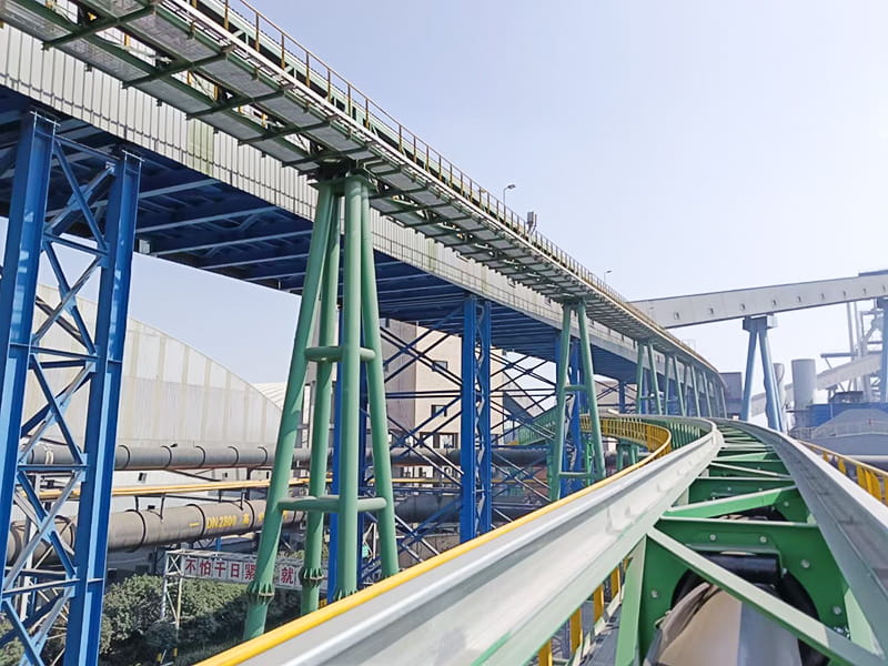 Tubular Belt Conveyor System Of ZHONGXIN Steel Plant Transportation